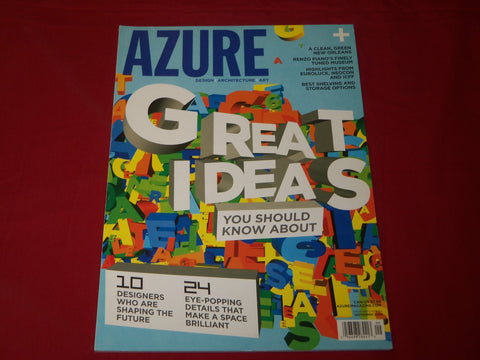 2009 SEPTEMBER AZURE MAGAZINE - GREAT IDEAS - DESIGN - ARCHITECTURE - RC 707