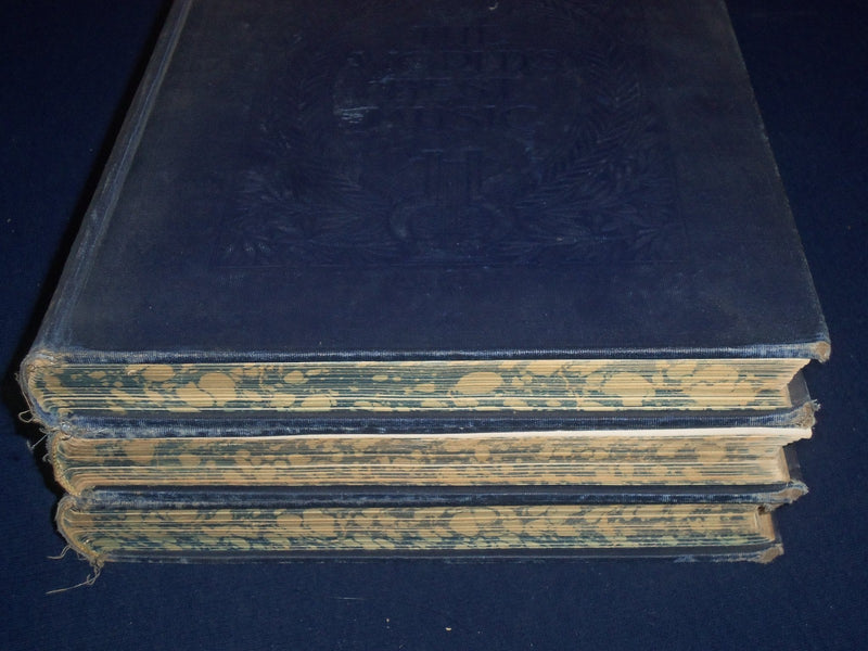 1906 WORLD'S BEST MUSIC INSTRUMENTAL VOLUME LOT OF 3 - ILLUSTRATIONS - KD 3068