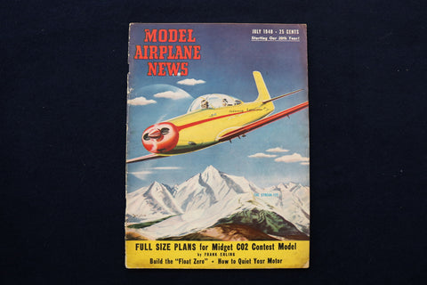 1948 JULY MODEL AIRPLANE NEWS MAGAZINE - THE STREAK-125 COVER - E 11486