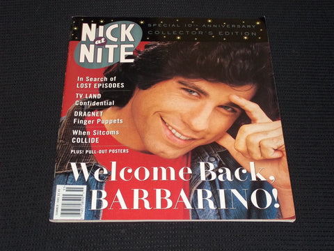 1995 SUMMER NICK AT NITE MAGAZINE - JOHN TRAVOLTA FRONT COVER - E 16905