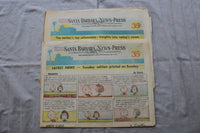 1974-1975 SANTA BARBARA NEWS-PRESS SUNDAY COMICS SECTIONS- LOT OF 14- NP 9309