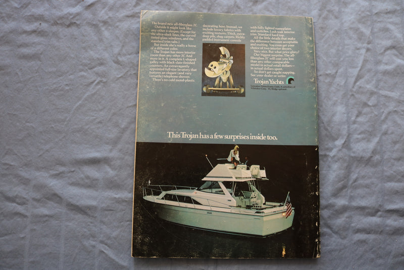 1971 AUGUST YACHTING MAGAZINE - ADVICE FROM EXPERTS COVER - E 9499