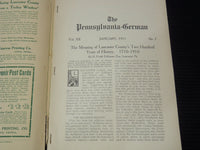 1911 THE PENNSYLVANIA GERMAN MAGAZINE LOT OF 12 - COMPLETE YEAR - O 2825D
