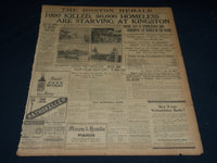 1907 JANUARY 17 THE BOSTON HERALD - 1000 KILLED 90,000 HOMELESS KINGSTON- BH 326