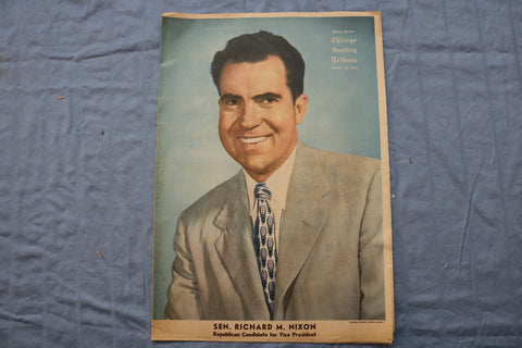 1952 OCTOBER 26 CHICAGO SUNDAY TRIBUNE - SENATOR RICHARD M. NIXON - NP 9201