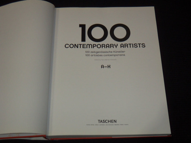 2009 100 CONTEMPORARY ARTISTS A-K & L-Z - 2 VOLUMES SET BY TASCHEN