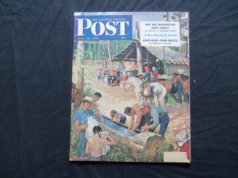 1950 JULY 29 THE SATURDAY EVENING POST MAGAZINE - ILLUSTRATED COVER - SP 1835