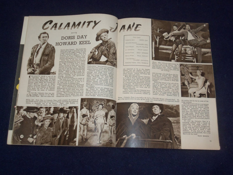 1954 MARCH FILM REVIEW MAGAZINE - DORIS DAY - GORDON MACRAE - J 9676