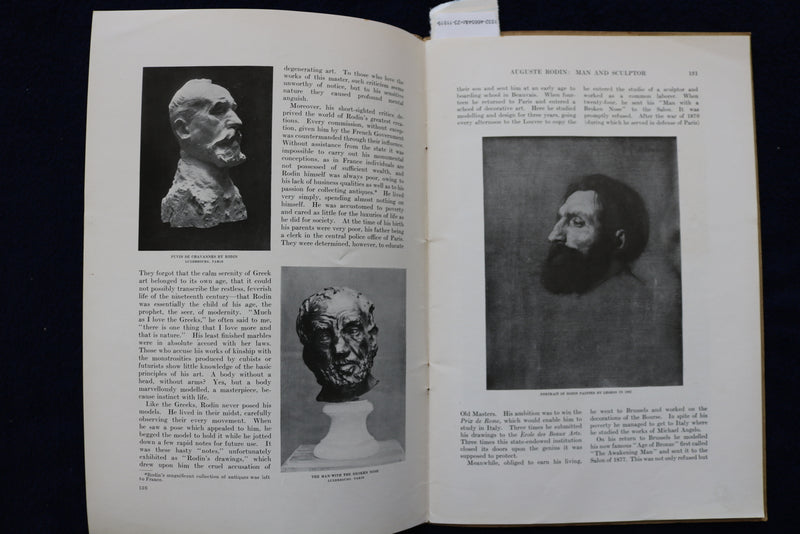 1918 THE AMERICAN MAGAZINE OF ART - AUGUSTE RODIN - K 1522