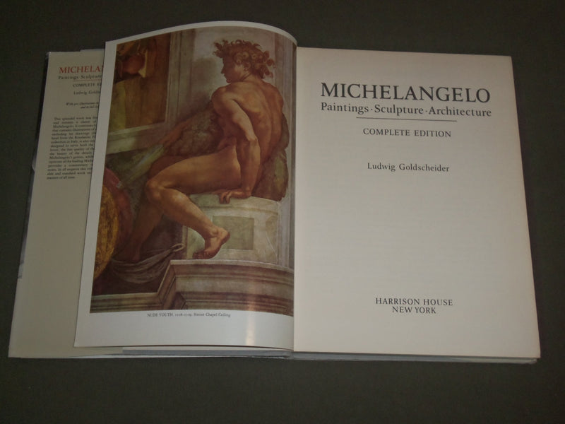 1986 MICHELANGELO COMPLETE EDITION BOOK BY LUDWIG GOLDSCHEIDER - I 1356