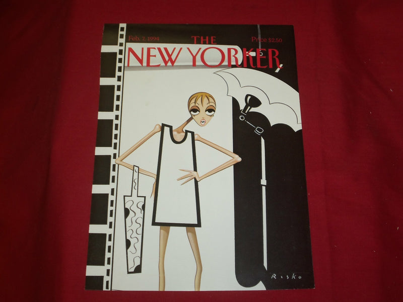 1994 FEBRUARY 7 NEW YORKER MAGAZINE FRONT COVER ONLY - GREAT ART FOR FRAMING