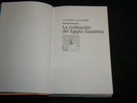 2000 LA CIVILIZACION DEL EGIPTO FARAONICO SOFTCOVER BOOK - SPANISH - KD 6953