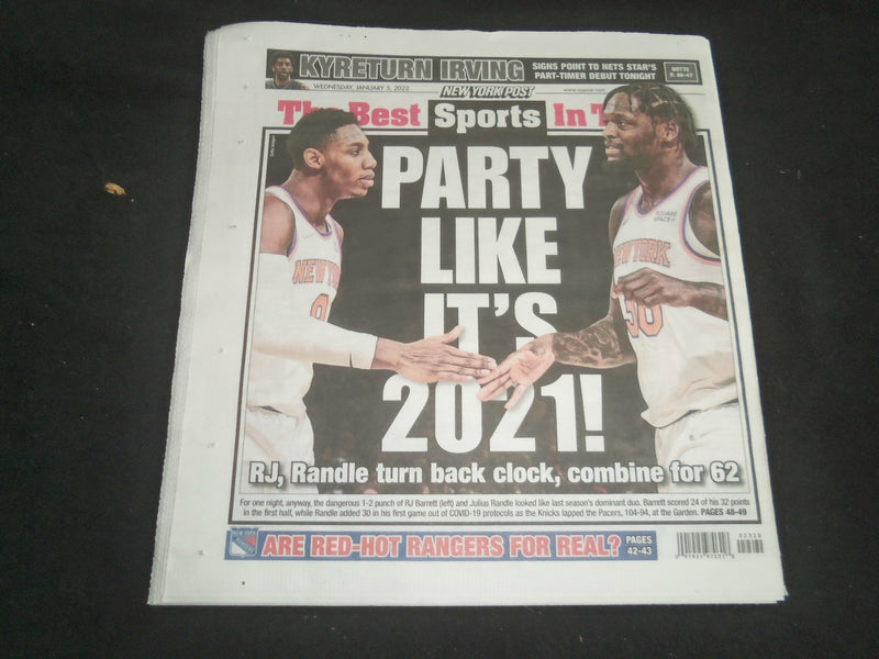 2022 JANUARY 5 NEW YORK POST NEWSPAPER - ALVIN BRAGG: WON'T LOCK UP BAD GUYS