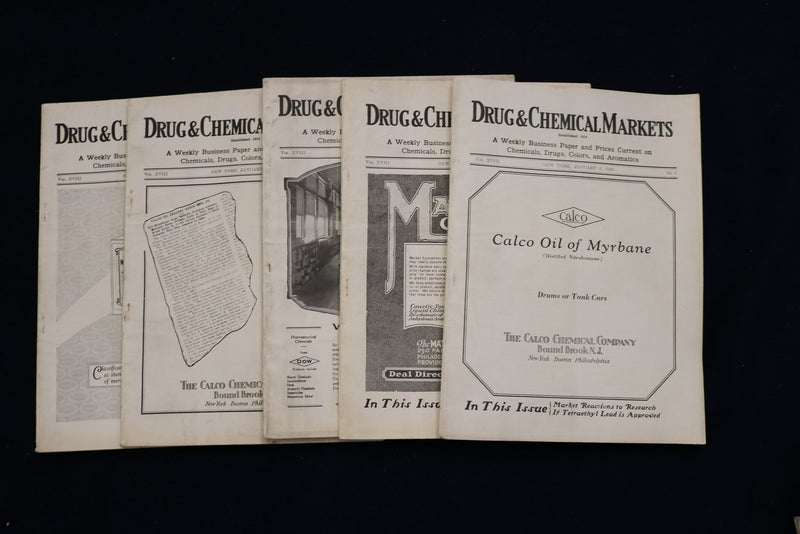 1926 DRUG & CHEMICAL MARKETS WEEKLY MAGAZINE - LOT OF 50 - O 3631