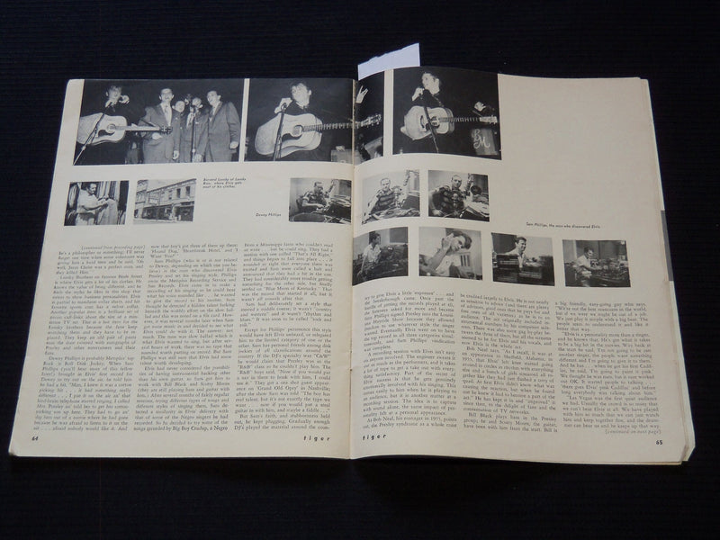 1956 DECEMBER TIGER MAGAZINE - LIFE OF ELVIS PRESLEY - WILLAIM PENN - SP 3253Q