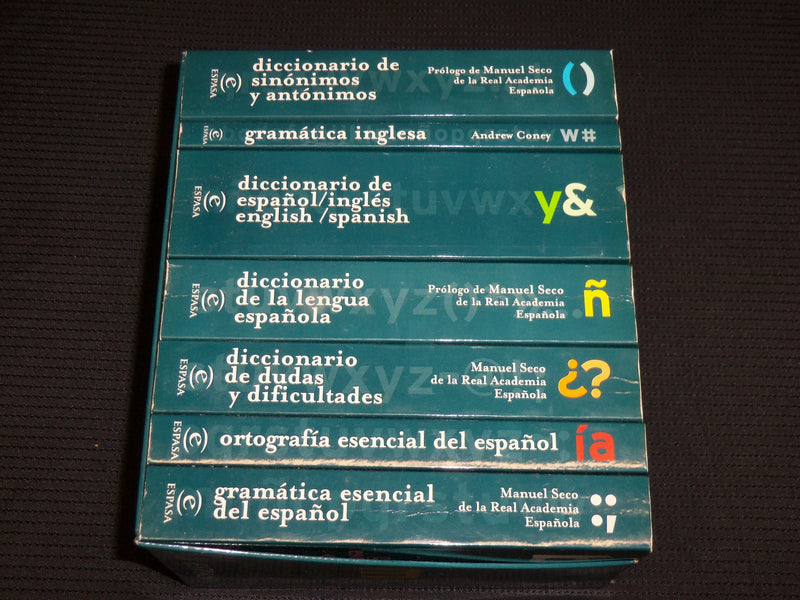 2001 DICCIONARIO BOOK SET OF 7 - BIBLIOTECA ESENCIAL - MANUEL SECO - KD 5674