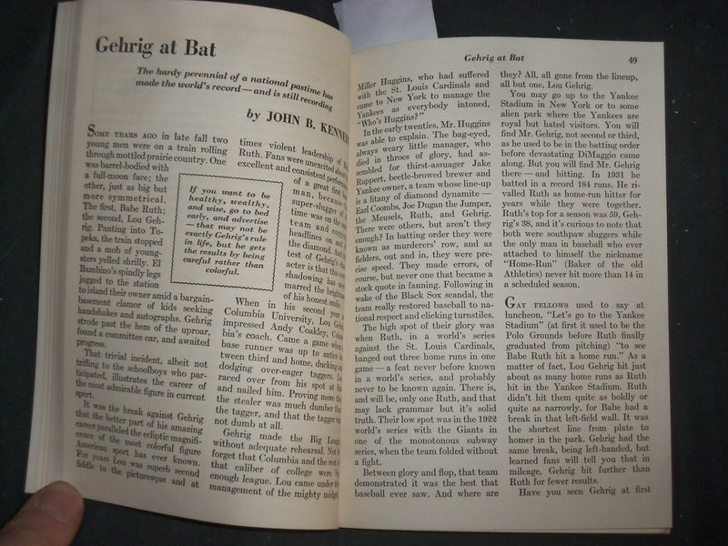1938 AUGUST THE COMMENTATOR MAGAZINE - LOU GEHRIG COVER - B 6568