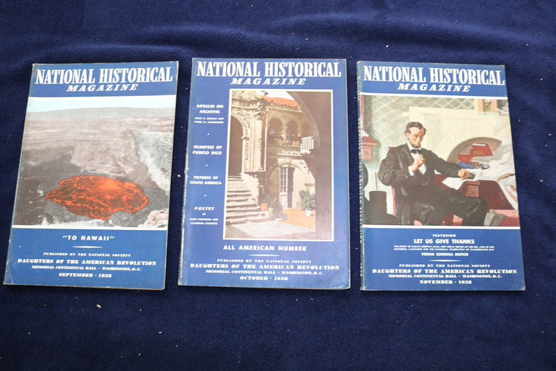 1936-1941 DAUGHTERS OF THE AMERICAN REVOLUTION MAGAZINE - LOT OF 21 - O 3372