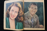 1940'S COLOROTO MOVIE STARS SCRAPBOOK - JIMMY DURANTE - INGRID BERGMAN - E 24935