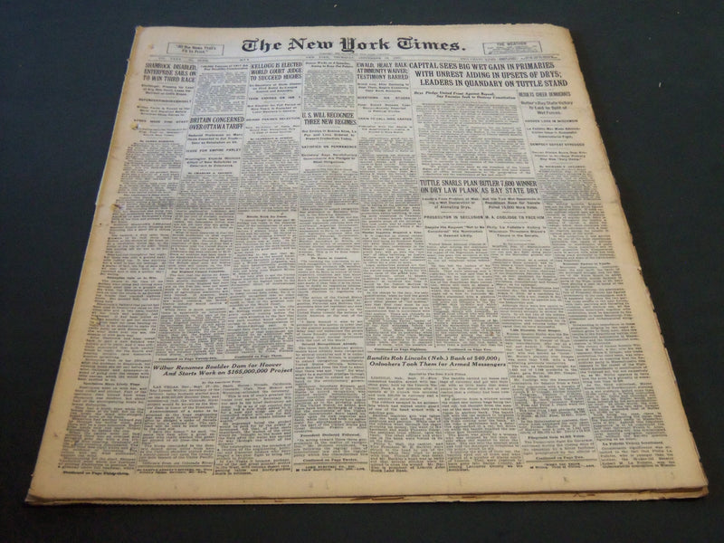 1930 SEPT 18 NEW YORK TIMES SHAMROCK DISABLED ENTERPRISE WINS 3RD RACE - NT 5741