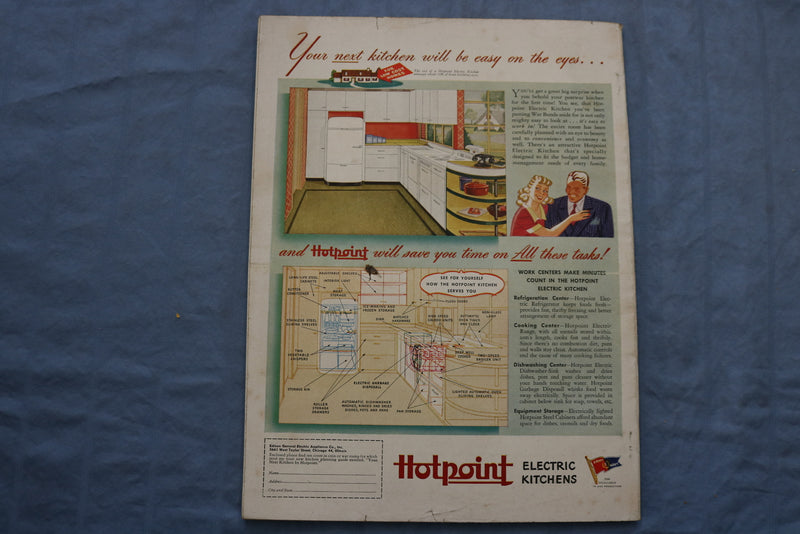 1944 MAY HOUSE BEAUTIFUL MAGAZINE - HARD GOING TODAY? COVER - E 9629