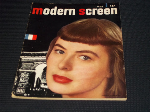 1947 MAY MODERN SCREEN MAGAZINE - INGRID BERGMAN FRONT COVER - E 15121