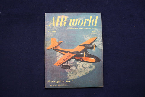 1945 JULY AIR WORLD MAGAZINE - GRUMMAN WIDGEON COVER - E 11369
