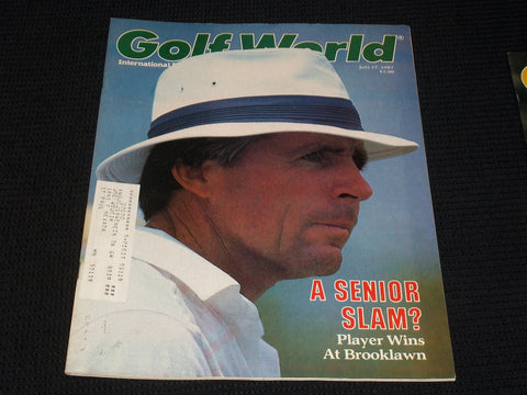 1987 JULY 17 GOLF WORLD MAGAZINE - GARY PLAYER FRONT COVER - E 5511A