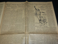 1937 MAY 12 BOSTON TRANSCRIPT NEWSPAPER - GEORGE VI CROWNED - NP 4251N