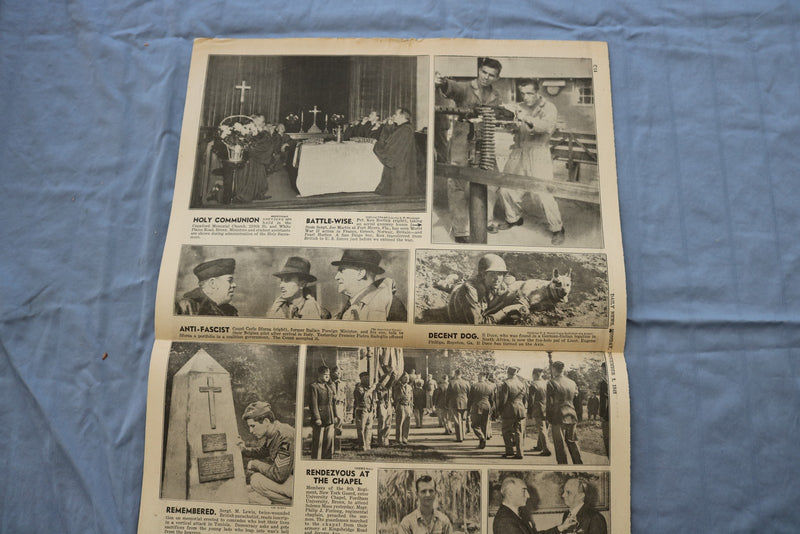 1943 NEW YORK DAILY NEWS CENTERFOLDS - WORLD WAR II - LOT OF 171 - O 3829