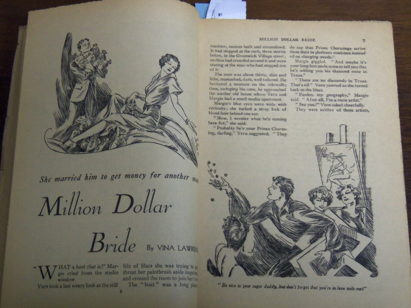 1936 APRIL 11 ALL-STORY LOVE STORIES MAGAZINE - MILLION DOLLAR BRIDE - K 1124