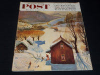 1956 DECEMBER 22 SATURDAY EVENING POST MAGAZINE NICE ILLUSTRATED COVER - E 1278