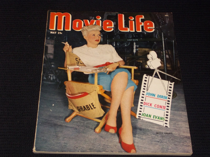 1950 MAY MOVIE LIFE MAGAZINE - BETTY GRABLE FRONT COVER - E 1359