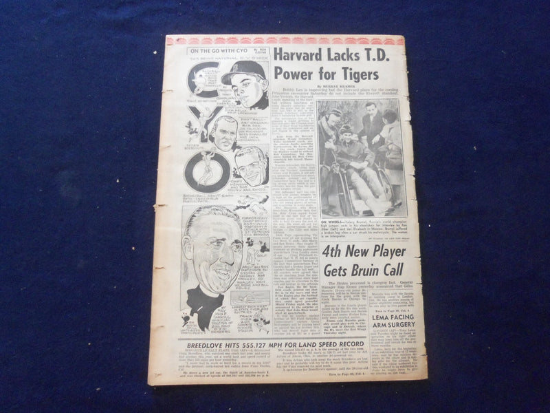 1965 NOV 3 BOSTON RECORD AMERICAN NEWSPAPER - MRS. HICKS TOPS ALL - NP 6317