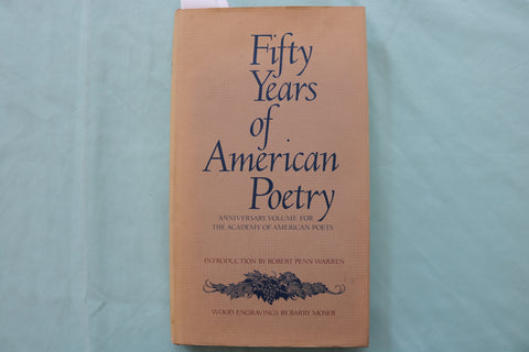 1984 FIFTY YEARS OF AMERICAN POETRY - ANNIVERSARY VOLUME HARDCOVER BOOK- KD 9564