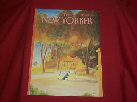 1985 SEPTEMBER 9 NEW YORKER MAGAZINE FRONT COVER ONLY - GREAT ART FOR FRAMING