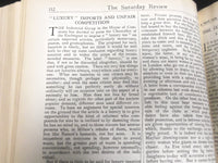 1925 SATURDAY REVIEW 2 BOUND VOLUMES - COMPLETE YR- PUBLISHED IN LONDON - R 1131