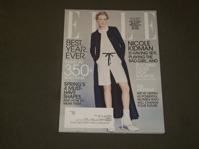 2015 JANUARY ELLE MAGAZINE - NICOLE KIDMAN COVER - B 1799