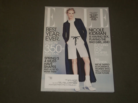 2015 JANUARY ELLE MAGAZINE - NICOLE KIDMAN COVER - B 1799