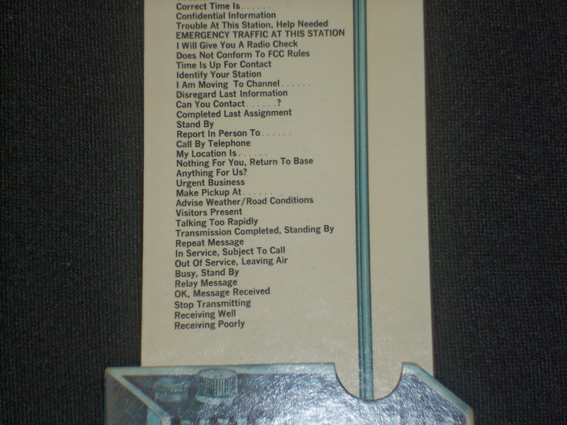 1970'S REALISTIC GUIDE TO CODES AND CB SLANG - J 6372