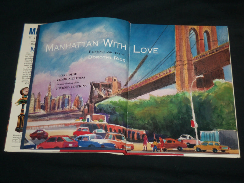 1995 MANHATTAN WITH LOVE HARDCOVER BOOK SIGNED BY DOROTHY RICE - R 703V