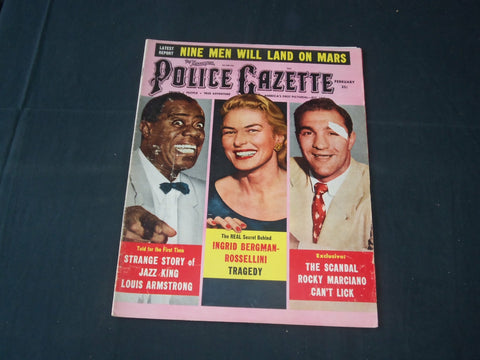 1958 FEBRUARY THE NATIONAL POLICE GAZETTE MAGAZINE - LOUIS ARMSTRONG - B 5682