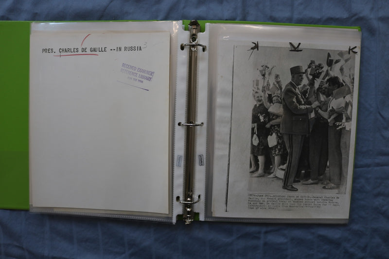 CHARLES DE GAULLE ORIGINAL NEWS PHOTOS BOOK #3 - 69 PHOTOS - #77