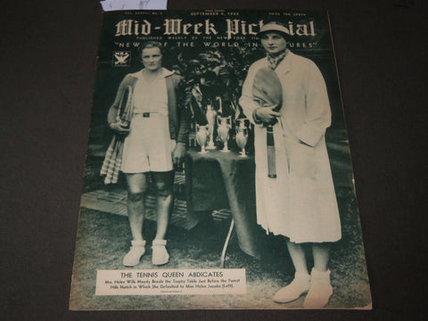 1933 SEPT 9 MID-WEEK PICTORIAL MAGAZINE SECTION - HELEN WILLS MOODY - J 3204