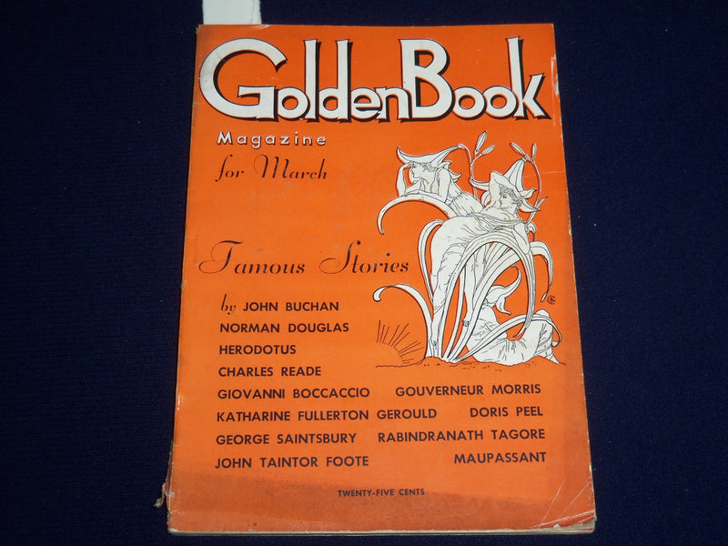 1935 MARCH GOLDEN BOOK MAGAZINE - MAUPASSANT - JOHN BUCHAN - ST 3367E