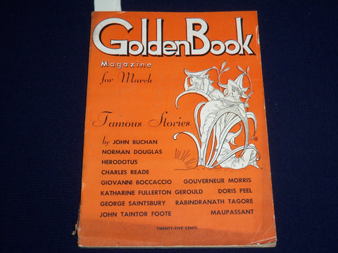 1935 MARCH GOLDEN BOOK MAGAZINE - MAUPASSANT - JOHN BUCHAN - ST 3367E
