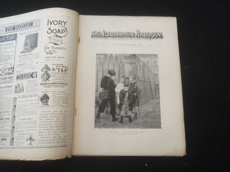 1894 APRIL 14 THE ILLUSTRATED AMERICAN MAGAZINE - WILLIAM D. HOWELLS - SP 5190R
