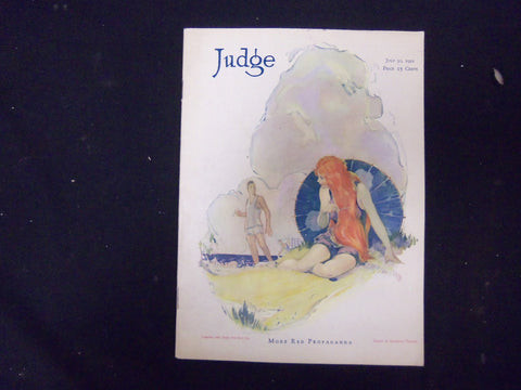 1921 JULY 30 JUDGE MAGAZINE - NICE ILLUSTRATIONS, STORIES AND ADS - ST 3843