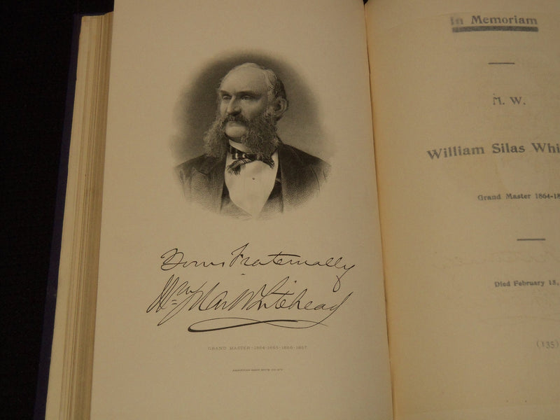 1905-1906 NEW JERSEY GRAND LODGE PROCEEDINGS BOUND VOLUMES LOT OF 2 - KD 4583R