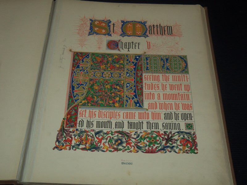 1861 SERMON ON THE MOUNT ILLUMINATED BY W & G AUDSLEY - CHARLES ROLT - Z 252